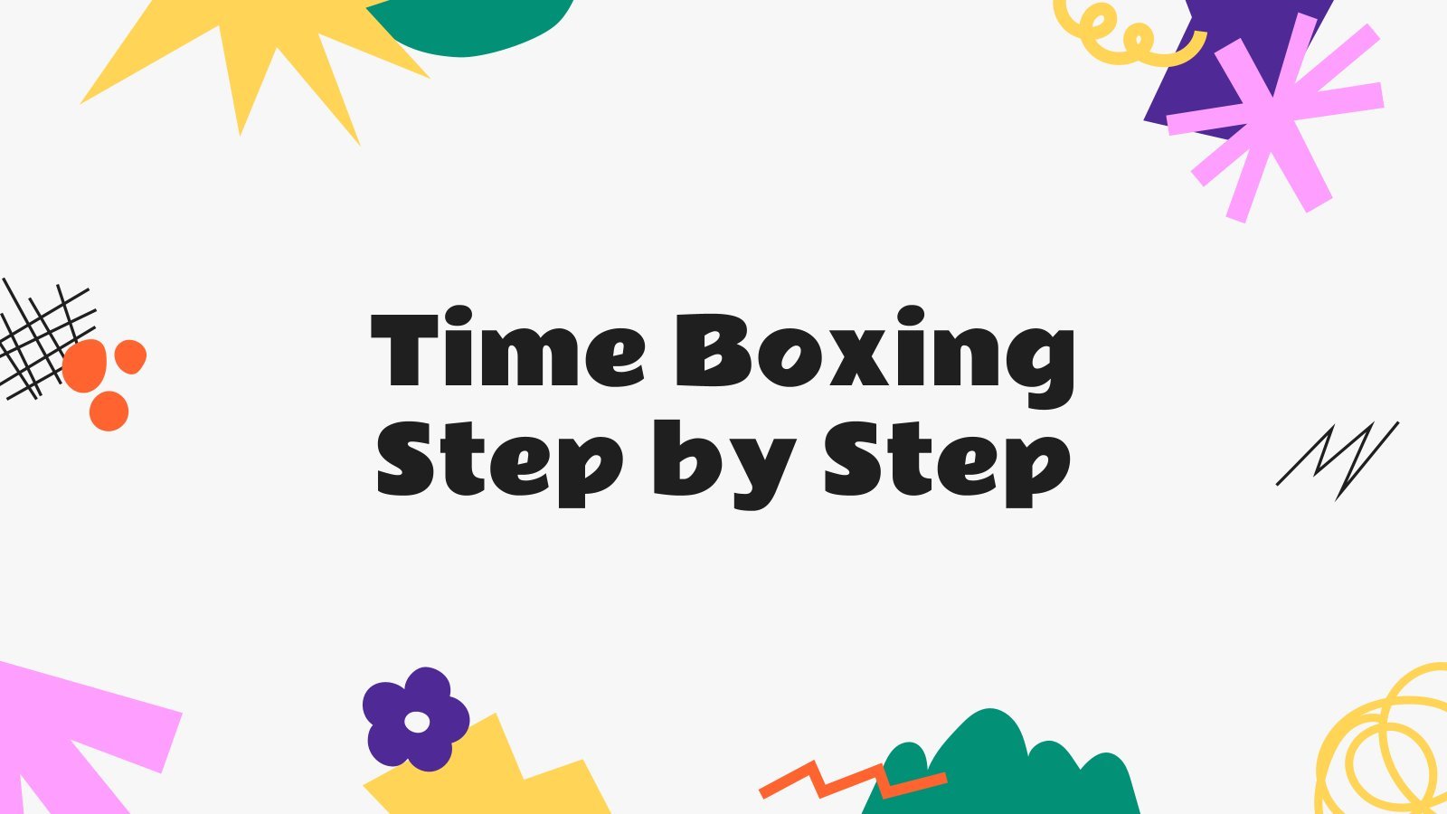 Time Boxing Step by Step presentation template 