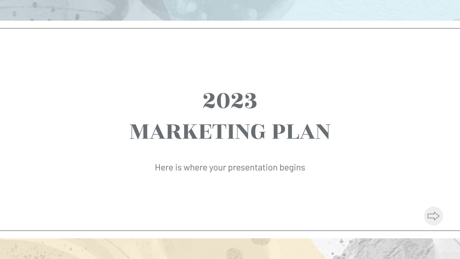 The 2023 Marketing Plan presentation template 