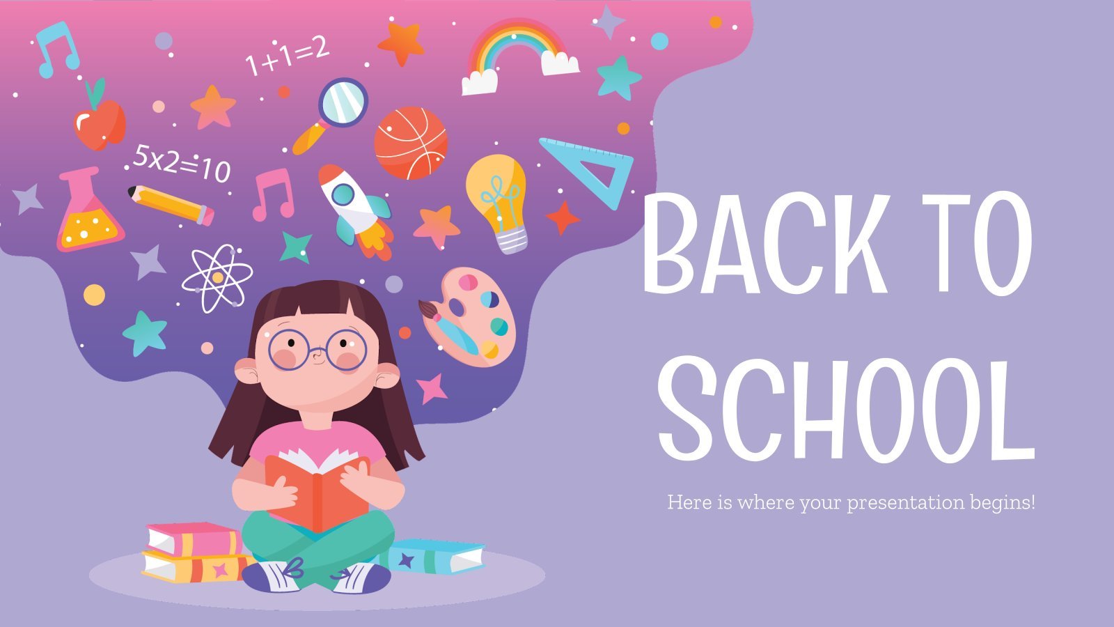 Back to School Social Media presentation template 