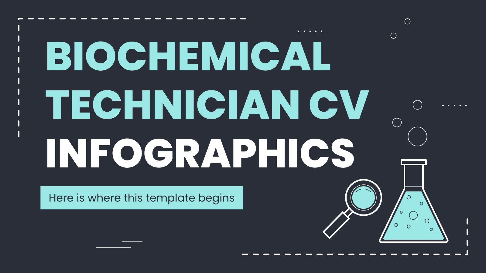 Biochemical Technician CV Infographics presentation template 