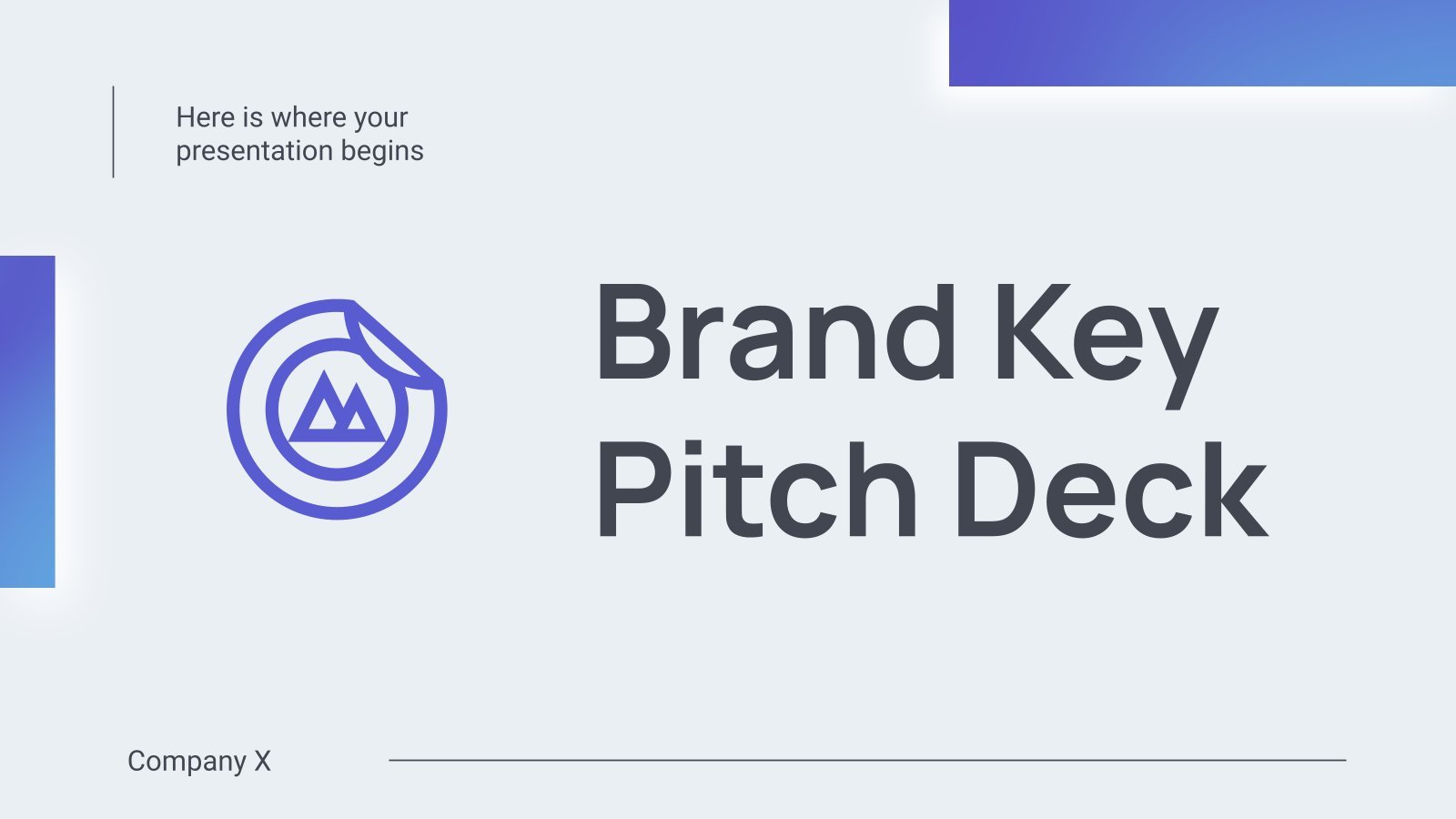 Brand Key Pitch Deck presentation template 