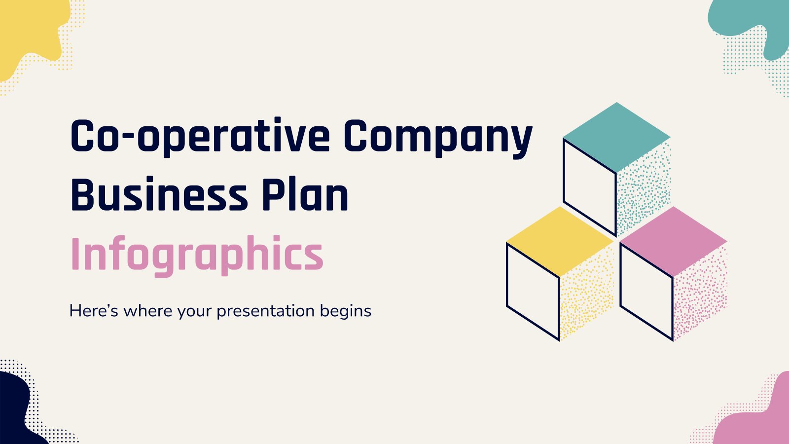 Co-operative Company Business Plan Infographics presentation template 