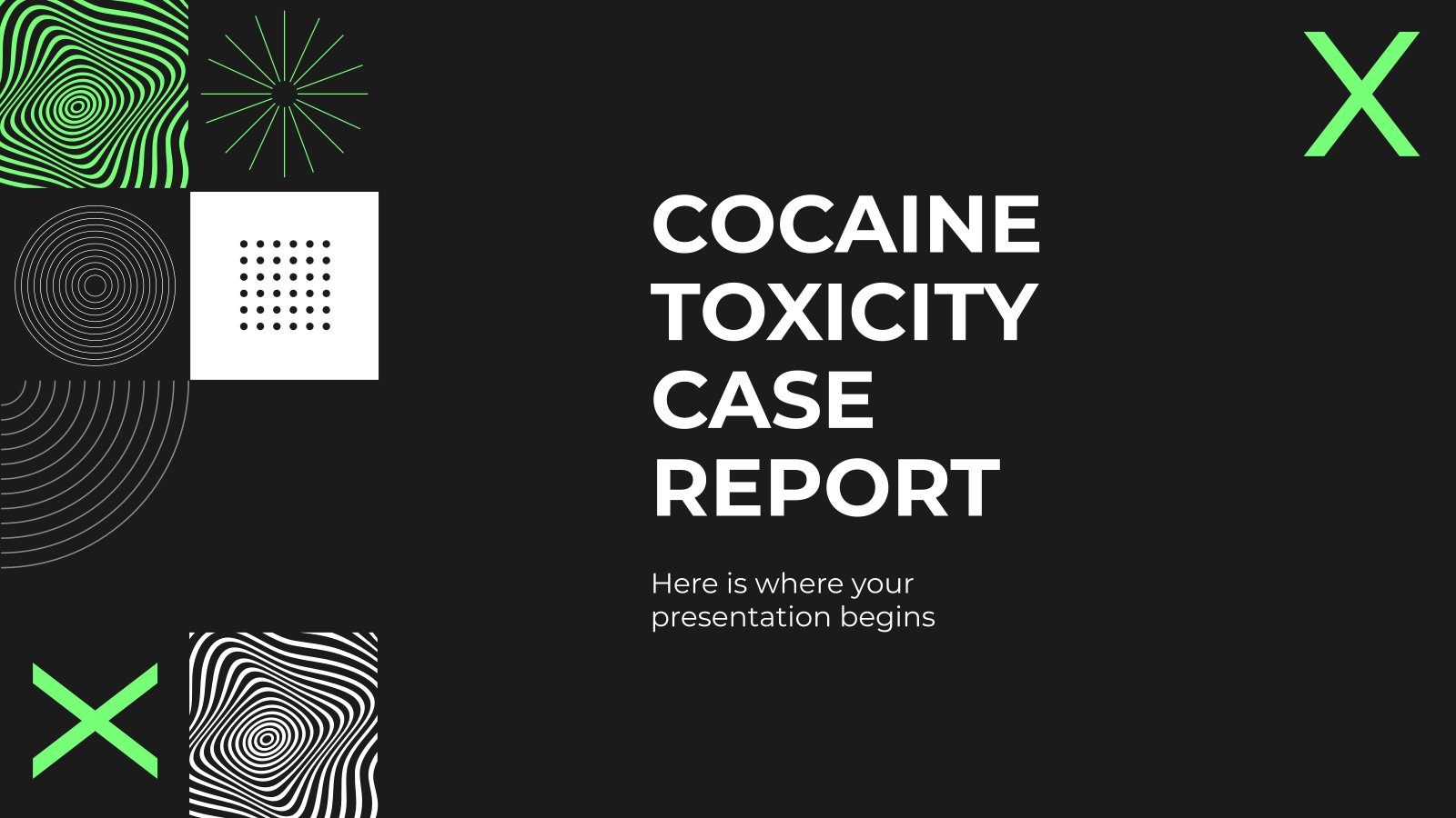 Cocaine Toxicity Case Report presentation template 