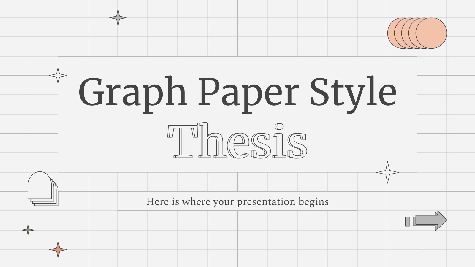 Graph Paper Style Thesis presentation template 