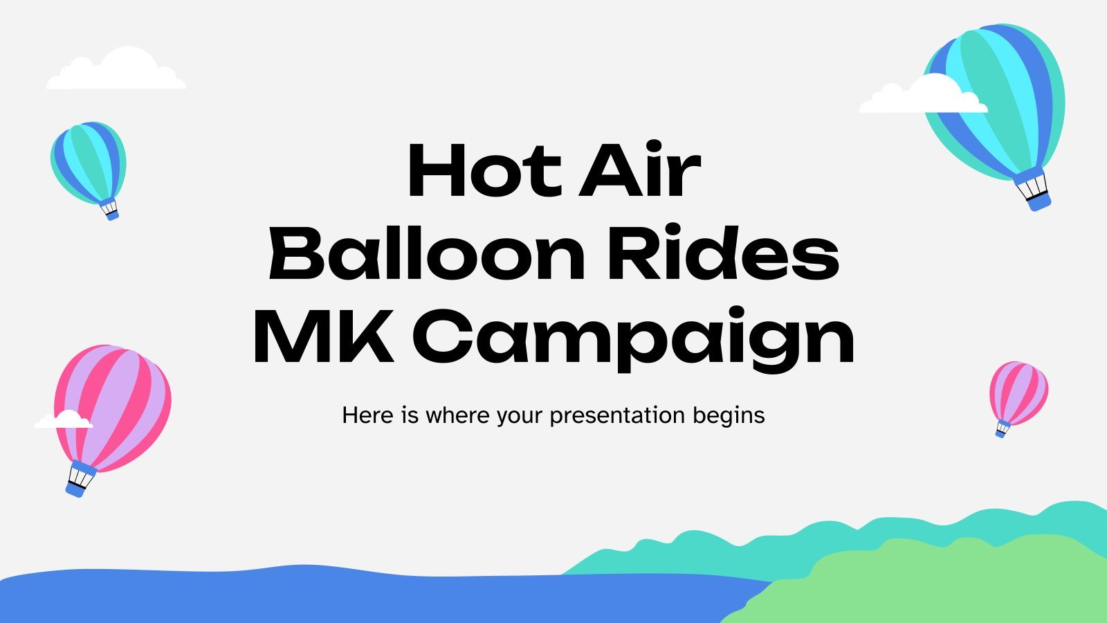 Hot Air Balloon Rides Campaign presentation template 