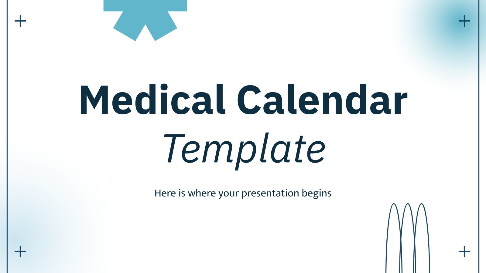 Medical Calendar Template presentation template 