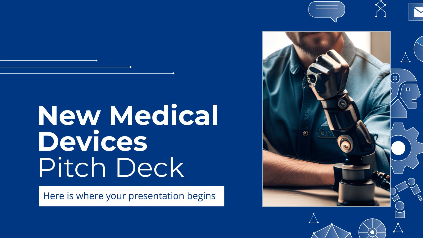 New Medical Devices Pitch Deck presentation template 