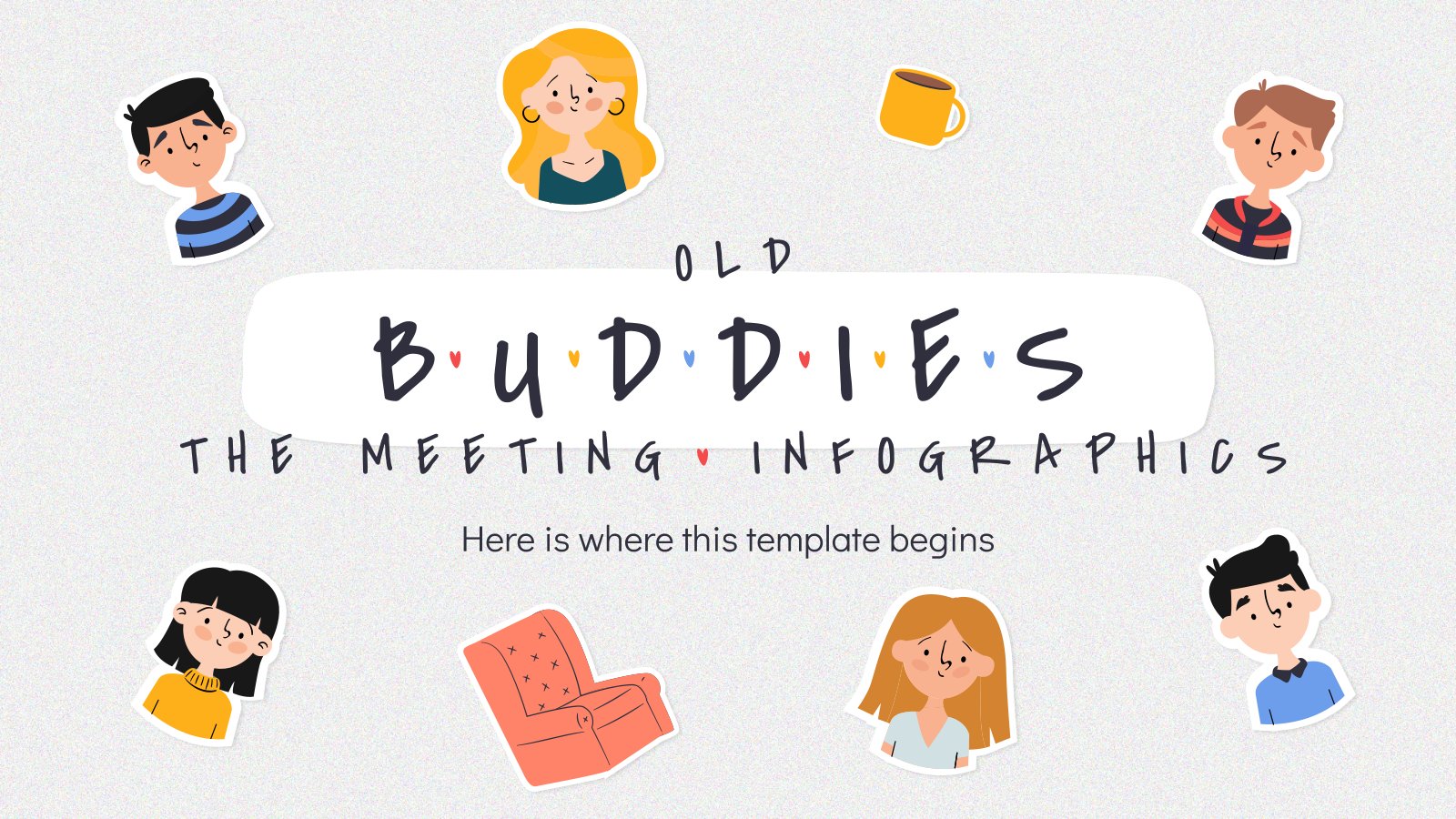 Old Buddies The Meeting Infographics presentation template 