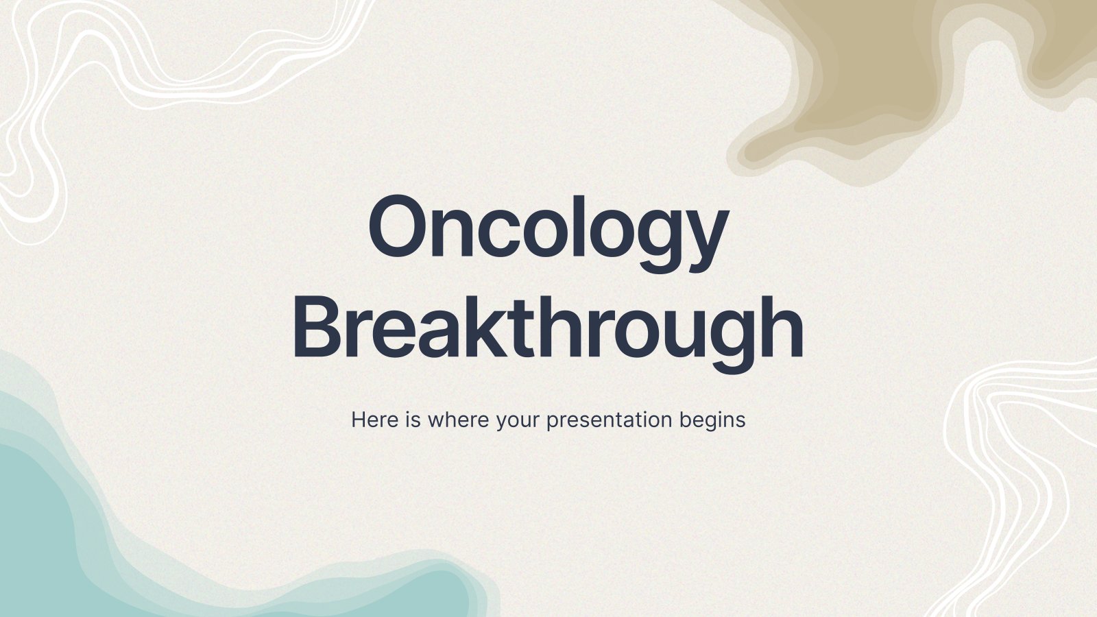 Oncology Breakthrough presentation template 