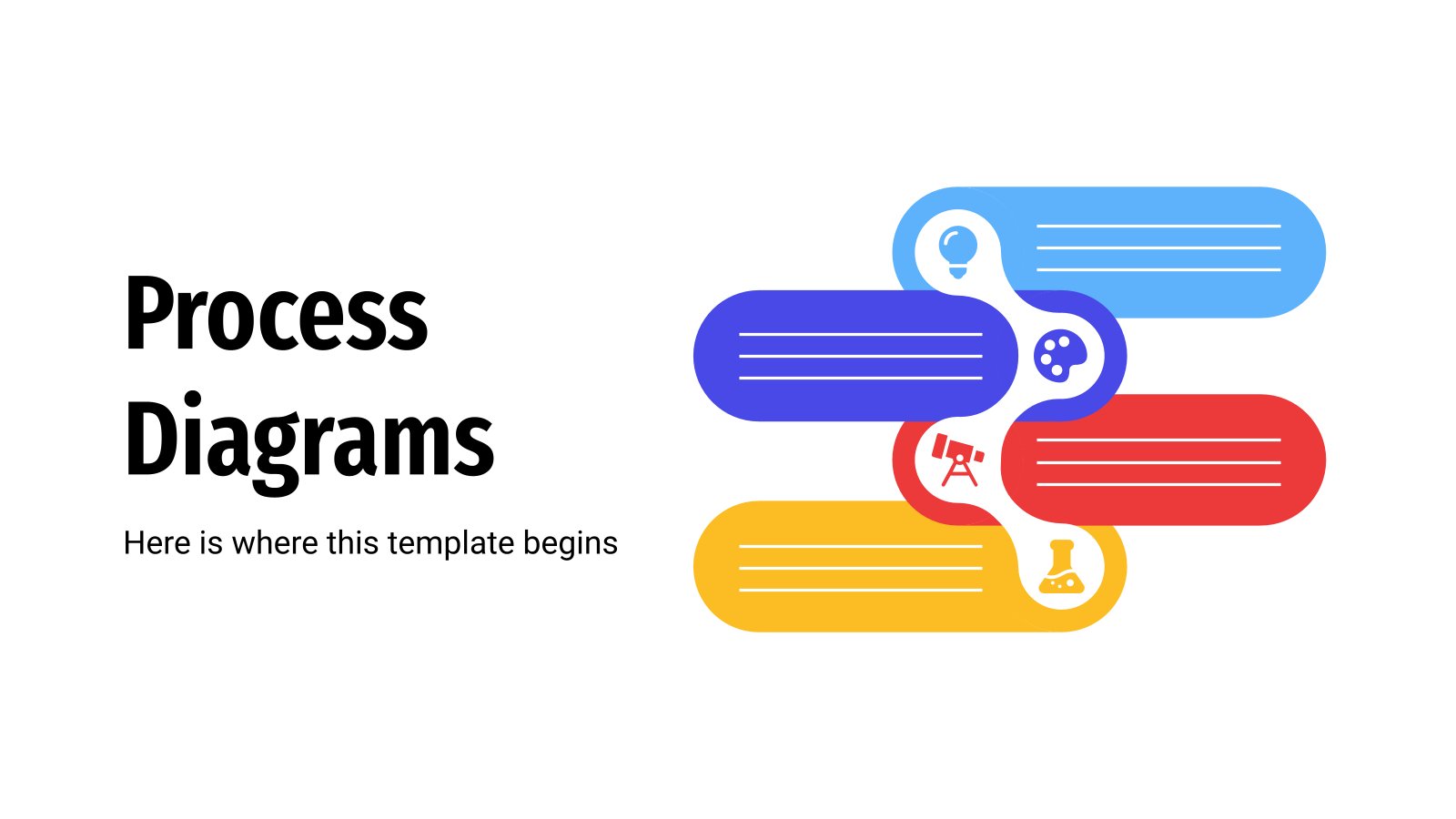 Process Diagrams presentation template 