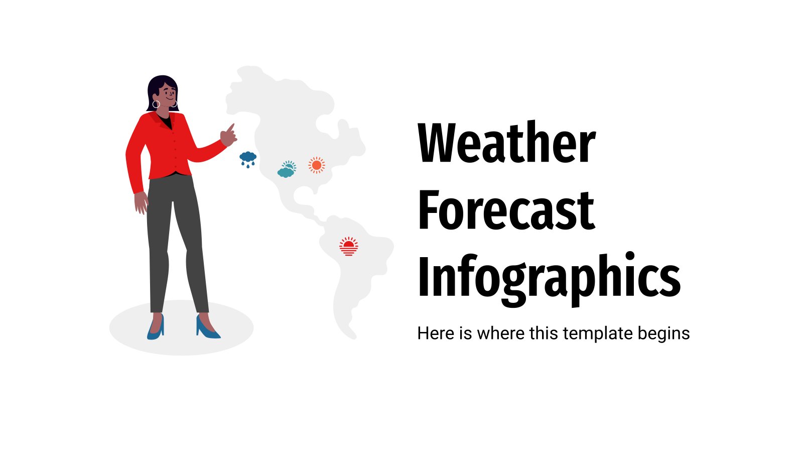 Weather Forecast Infographics presentation template 