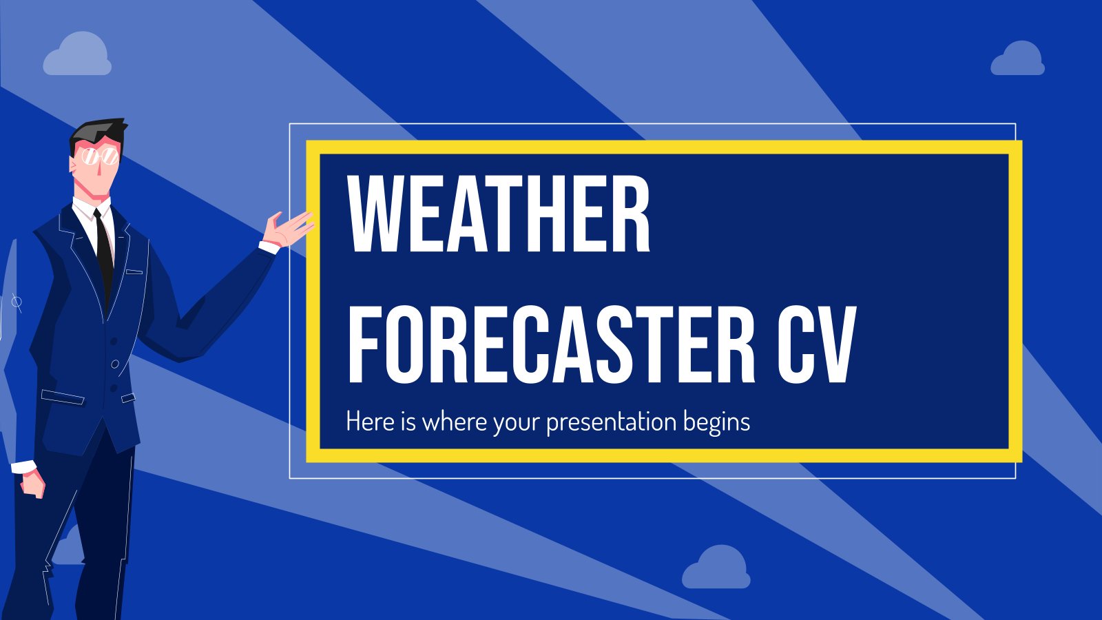 Weather Forecaster CV presentation template 