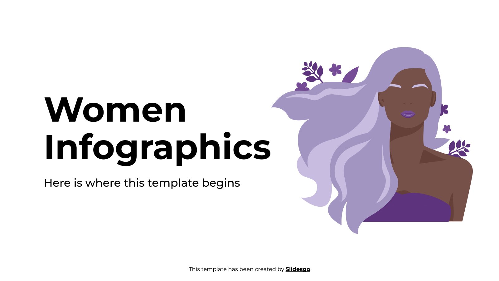 Women Infographics presentation template 