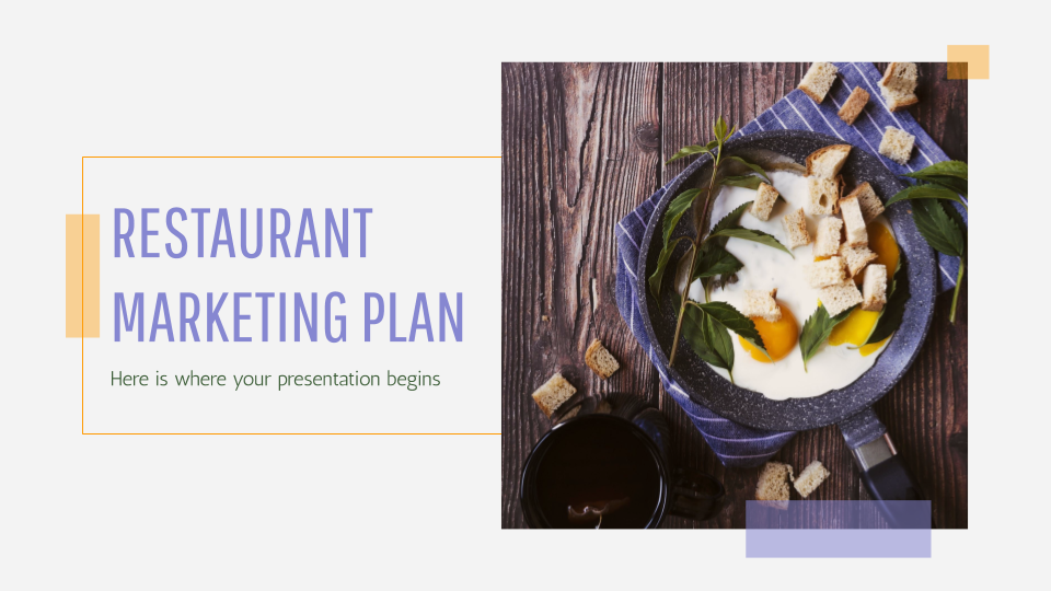 Restaurant Marketing Plan presentation template 