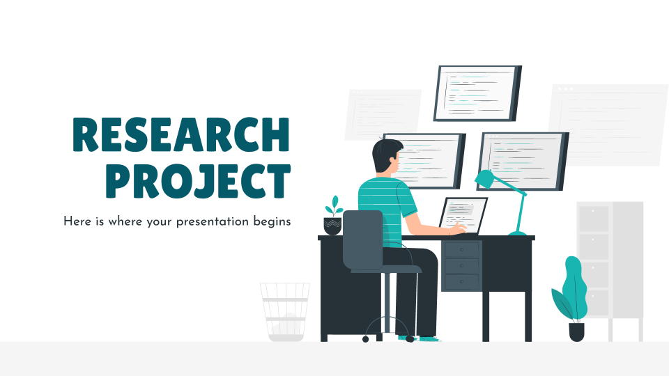 Research Project Proposal presentation template 